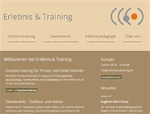 Tablet Screenshot of erlebnisundtraining.de